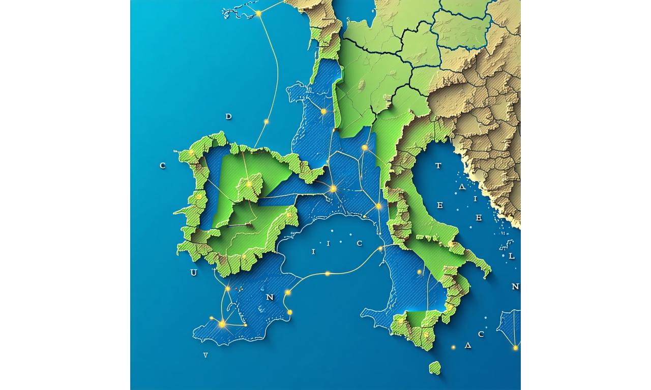 Mappa della copertura rete in Italia centrale